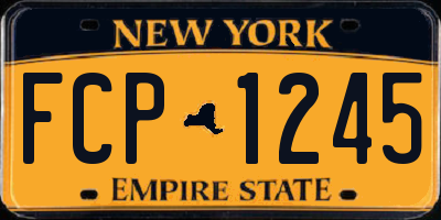 NY license plate FCP1245