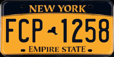 NY license plate FCP1258