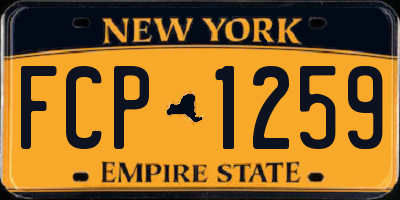 NY license plate FCP1259