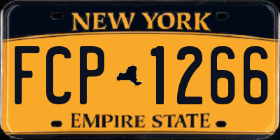 NY license plate FCP1266