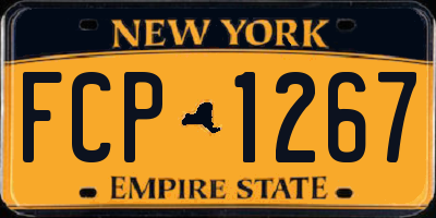 NY license plate FCP1267