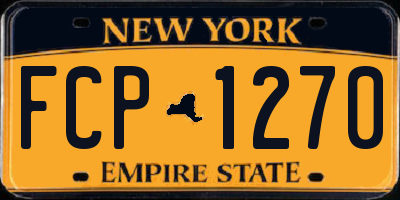 NY license plate FCP1270