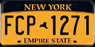 NY license plate FCP1271