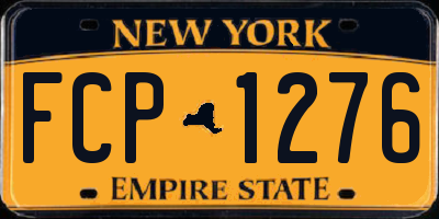 NY license plate FCP1276