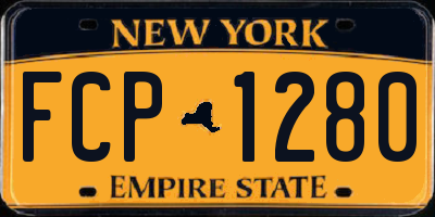 NY license plate FCP1280