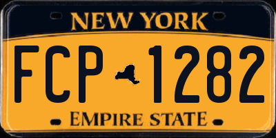 NY license plate FCP1282