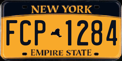 NY license plate FCP1284