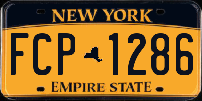 NY license plate FCP1286