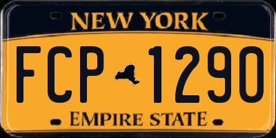 NY license plate FCP1290