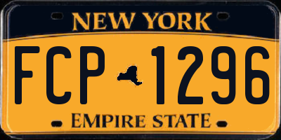 NY license plate FCP1296