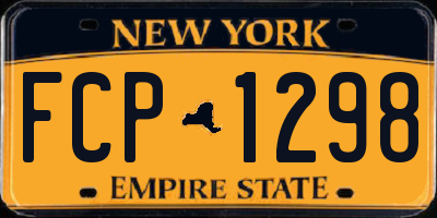 NY license plate FCP1298