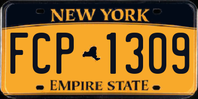 NY license plate FCP1309