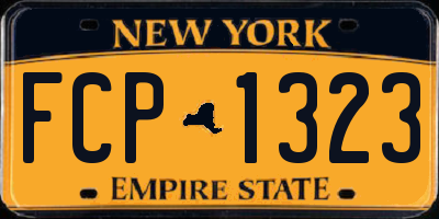 NY license plate FCP1323