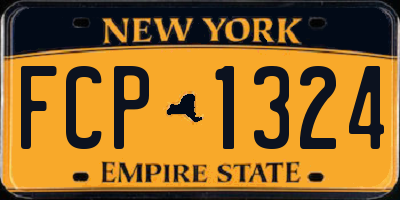 NY license plate FCP1324