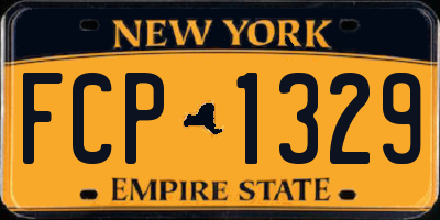 NY license plate FCP1329