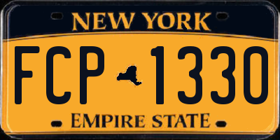 NY license plate FCP1330