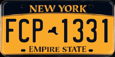 NY license plate FCP1331