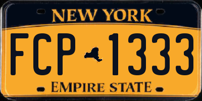 NY license plate FCP1333