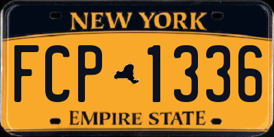 NY license plate FCP1336