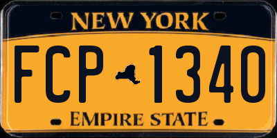 NY license plate FCP1340