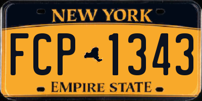 NY license plate FCP1343