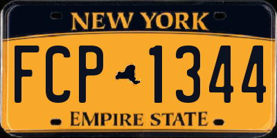 NY license plate FCP1344