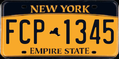 NY license plate FCP1345