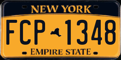 NY license plate FCP1348