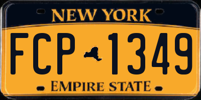 NY license plate FCP1349