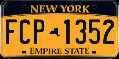 NY license plate FCP1352