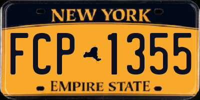 NY license plate FCP1355