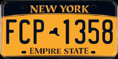NY license plate FCP1358
