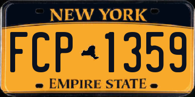 NY license plate FCP1359