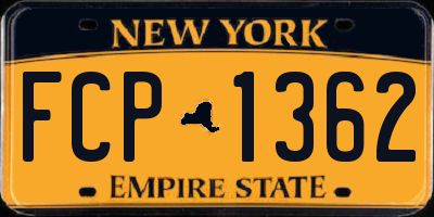 NY license plate FCP1362