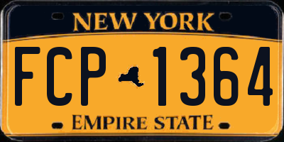 NY license plate FCP1364