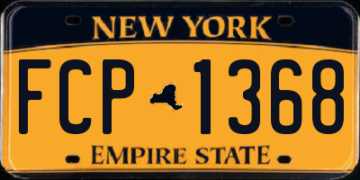NY license plate FCP1368