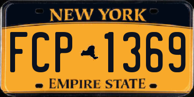 NY license plate FCP1369