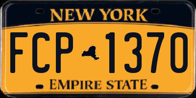 NY license plate FCP1370