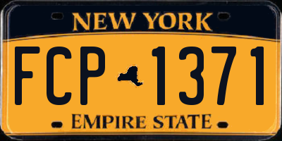 NY license plate FCP1371