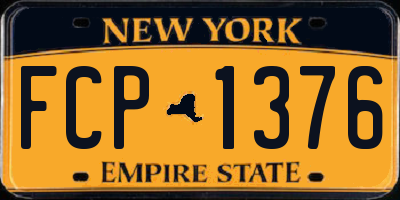 NY license plate FCP1376