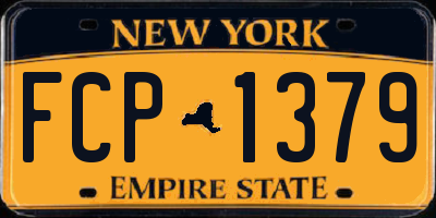 NY license plate FCP1379