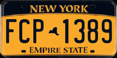 NY license plate FCP1389