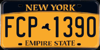 NY license plate FCP1390