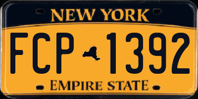 NY license plate FCP1392
