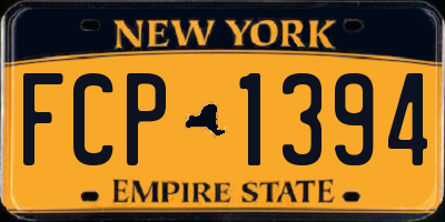 NY license plate FCP1394