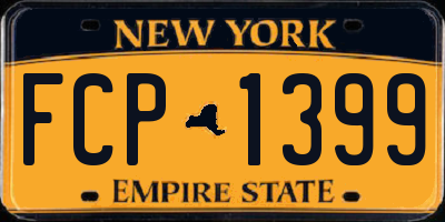 NY license plate FCP1399