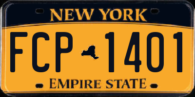 NY license plate FCP1401