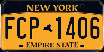 NY license plate FCP1406