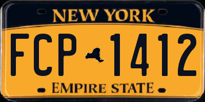NY license plate FCP1412