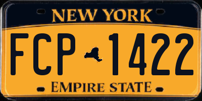 NY license plate FCP1422
